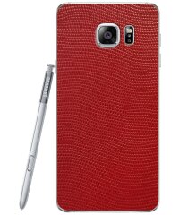 Кожаная наклейка Glueskin для Samsung Galaxy Note 5 - Red Stingray