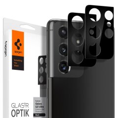 Комплект защитных стекол Spigen (SGP) Optik Lens Protector для Samsung Galaxy S21 Ultra (G998) - Black
