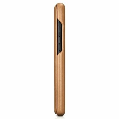 Кожаный чехол ICARER Slim Flip для Samsung Galaxy S20 Ultra (G988) - Khaki