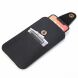 Кожаный чехол на пояс Deexe Pouch Case для смартфонов (размер: L) - Black. Фото 3 из 5
