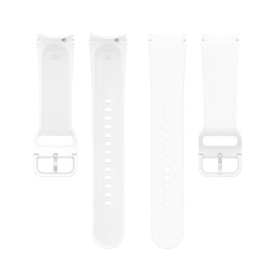 Ремінець Deexe Silicone Watchband для Samsung Galaxy Watch 4 Classic / Watch 4 - White