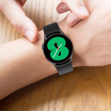 Ремешок Deexe Silicone Watchband для Samsung Galaxy Watch 4 Classic / Watch 4 - Light Green