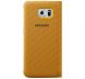Чехол Flip Wallet Textil для Samsung S6 EDGE (G925) EF-WG925BBEGRU - Yellow. Фото 2 из 3