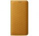 Чехол Flip Wallet Textil для Samsung S6 EDGE (G925) EF-WG925BBEGRU - Yellow. Фото 1 из 3