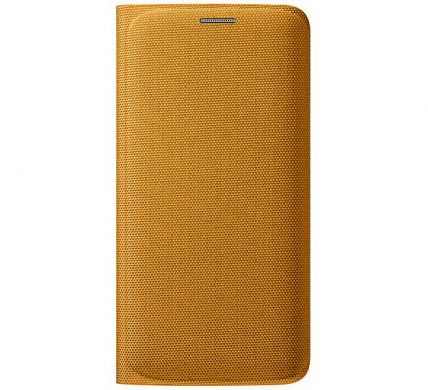 Чехол Flip Wallet Textil для Samsung S6 EDGE (G925) EF-WG925BBEGRU - Yellow