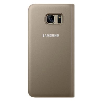Чохол Flip Wallet для Samsung Galaxy S7 edge (G935) EF-WG935PFEGRU - Gold