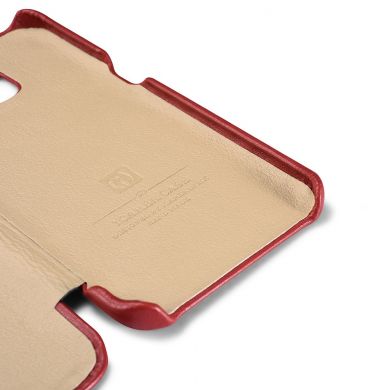 Кожаный чехол ICARER Slim для Samsung Galaxy S7 edge (G935) - Red