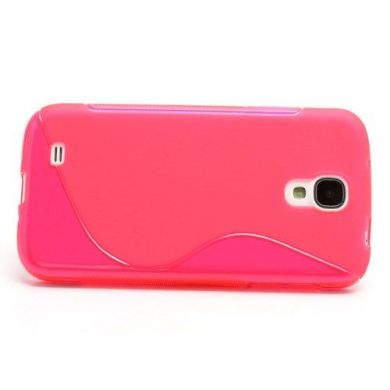 Силиконовая накладка Deexe S Line для Samsung Galaxy S4 (i9500) - Pink