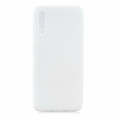 Силиконовый (TPU) чехол Deexe Matte Case для Samsung Galaxy A70 (A705) - White