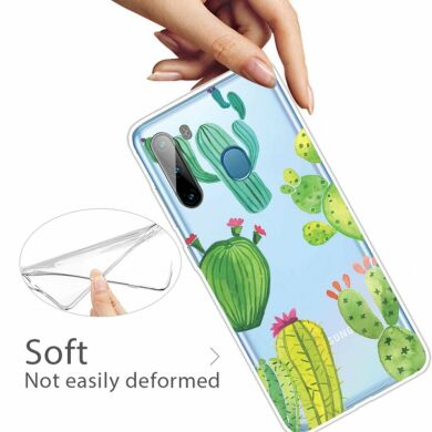 Силіконовий (TPU) чохол Deexe Pretty Glossy для Samsung Galaxy A21 (A215) - Cactus