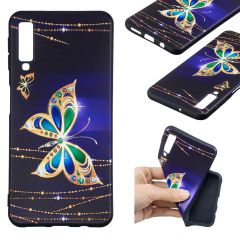 Силиконовый (TPU) чехол UniCase Color Style для Samsung Galaxy A7 2018 (A750) - Colorized Butterfly