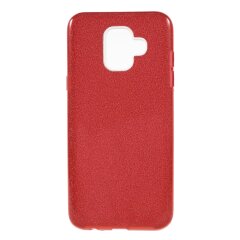 Силиконовый (TPU) чехол UniCase Glitter Cover для Samsung Galaxy A6 2018 (A600) - Red