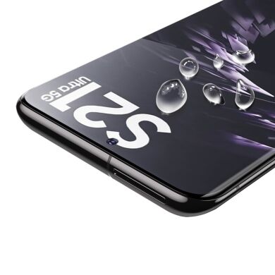 Защитное стекло AMORUS 3D Curved UV для Samsung Galaxy S21 Ultra (G998)
