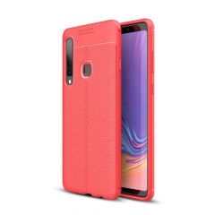 Захисний чохол Deexe Leather Cover для Samsung Galaxy A9 2018 (A920) - Red