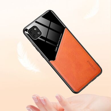 Защитный чехол Deexe Magnetic Leather Cover для Samsung Galaxy A22 5G (A226) - Black