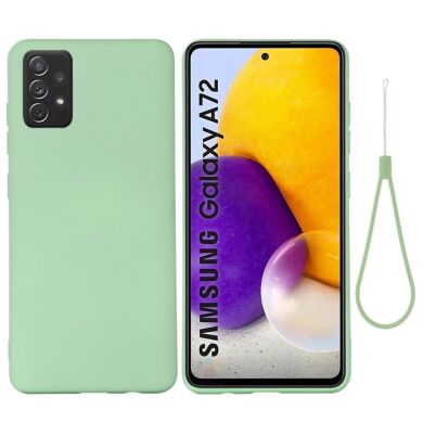 Защитный чехол Deexe Silicone Case для Samsung Galaxy A72 (А725) - Green
