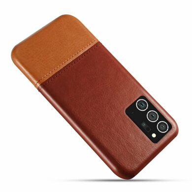 Защитный чехол KSQ Dual Color для Samsung Galaxy Note 20 (N980) - Dark Brown / Light Brown