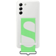 Захисний чохол Silicone Cover with Strap для Samsung Galaxy S21 FE (G990) EF-GG990TWEGRU - White