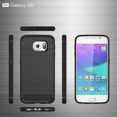 Защитный чехол UniCase Carbon для Samsung Galaxy S6 (G920) - Red