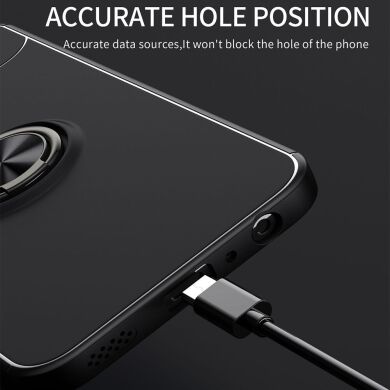 Защитный чехол UniCase Magnetic Ring для Samsung Galaxy A24 (A245) - Black / Rose Gold