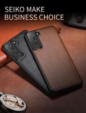 Защитный чехол X-LEVEL Leather Back Cover для Samsung Galaxy S21 (G991) - Black
