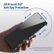 Защитное стекло HAT PRINCE Anti-Spy для Samsung Galaxy S24 Ultra (S928) - Black. Фото 3 из 8