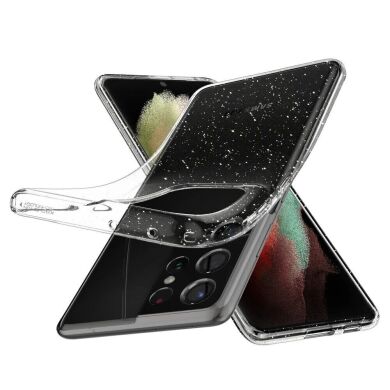 Защитный чехол Spigen (SGP) Liquid Crystal Glitter для Samsung Galaxy S21 Ultra (G998) - Crystal Quartz