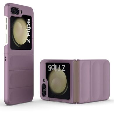 Защитный чехол Deexe Terra Case (FF) для Samsung Galaxy Flip 5 - Light Purple