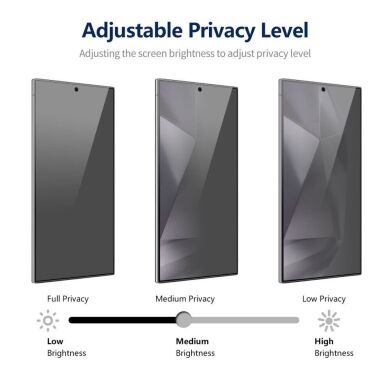 Защитное стекло HAT PRINCE Anti-Spy для Samsung Galaxy S24 Ultra (S928) - Black
