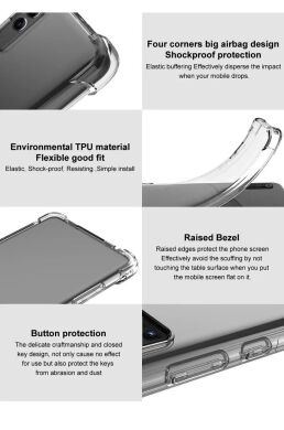 Защитный чехол IMAK Airbag MAX Case для Samsung Galaxy A25 (A256) - Transparent Black