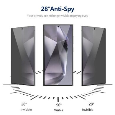 Защитное стекло HAT PRINCE Anti-Spy для Samsung Galaxy S24 Ultra (S928) - Black