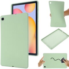 Защитный чехол Deexe Silicone Shell для Samsung Galaxy Tab S6 lite / S6 Lite (2022/2024) - Green