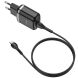 Сетевое зарядное устройство Hoco N3 Special QC3.0 + кабель MicroUSB - Black. Фото 2 из 14