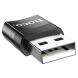Адаптер Hoco UA17 USB Male to Type-C Female - Black. Фото 4 из 5
