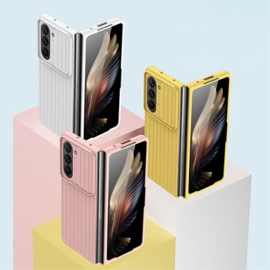 Защитный чехол Deexe Ribbed Case для Samsung Galaxy Fold 5 - Green
