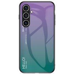 Защитный чехол Deexe Gradient Color для Samsung Galaxy S24 Plus - Purple