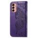 Чехол UniCase Butterfly Pattern для Samsung Galaxy M13 (M135) - Purple. Фото 3 из 7