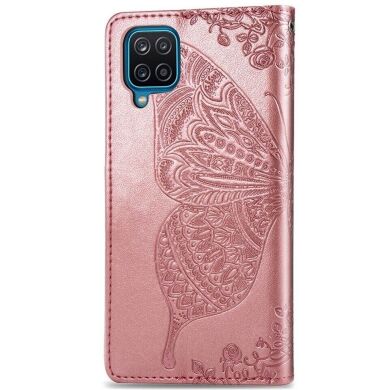 Чехол UniCase Butterfly Pattern для Samsung Galaxy M33 (M336) - Rose Gold