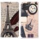 Чехол Deexe Life Style Wallet для Samsung Galaxy A03 (A035) - Eiffel Tower and Feather. Фото 1 из 7