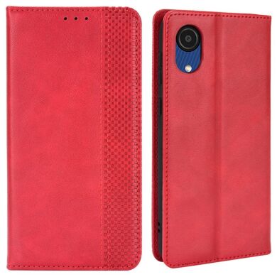 Чехол Deexe Retro Style для Samsung Galaxy A03 Core (A032) - Red