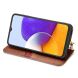 Чехол Deexe Rhombus Wallet для Samsung Galaxy A22 (A225) / M22 (M225) - Brown. Фото 5 из 14
