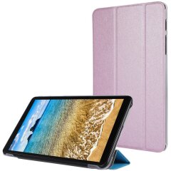 Чехол Deexe Silk Texture для Samsung Galaxy Tab A7 Lite (T220/T225) - Pink