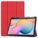 Чехол Deexe Smart Cover для Samsung Galaxy Tab S6 lite / S6 Lite (2022/2024) - Red. Фото 1 из 9