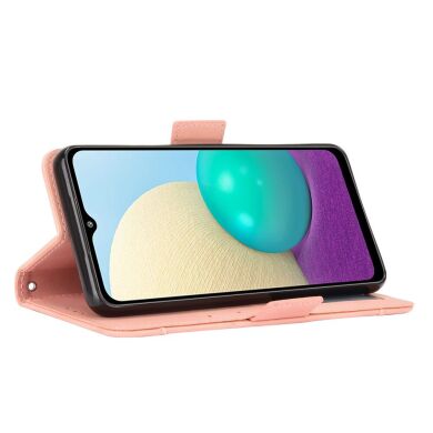 Чехол Deexe Wallet Stand для Samsung Galaxy A02 (A022) - Pink