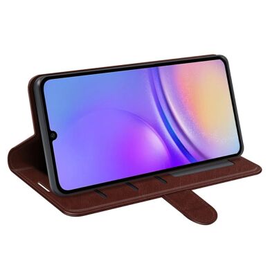 Чехол-книжка Deexe Wallet Style для Samsung Galaxy A05 (A055) - Brown