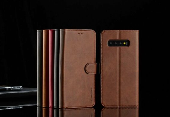 Чохол LC.IMEEKE Wallet Case для Samsung Galaxy S10 (G973) - Brown