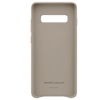 Чехол Leather Cover для Samsung Galaxy S10 Plus (G975) EF-VG975LJEGRU - Gray