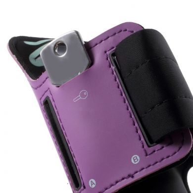 Чохол на руку UniCase Run&Fitness Armband M для смартфонів шириною до 75 см - Purple