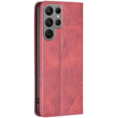 Чехол UniCase Geometric Pattern для Samsung Galaxy S24 Ultra - Red