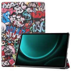 Чохол Deexe Life Style для Samsung Galaxy Tab S9 FE Plus (X610/616) - Graffiti